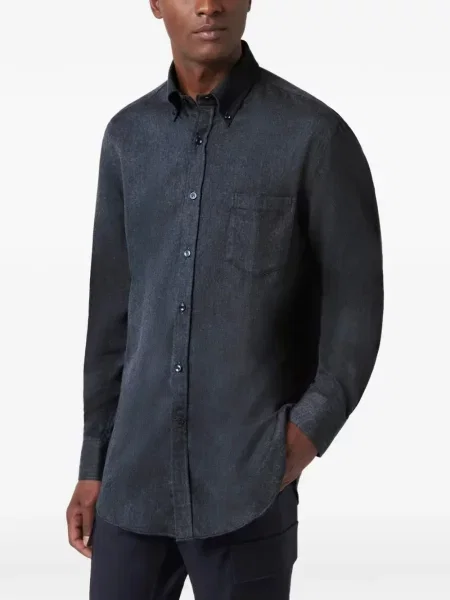Cămașă Paul & Shark de flanelă albastru