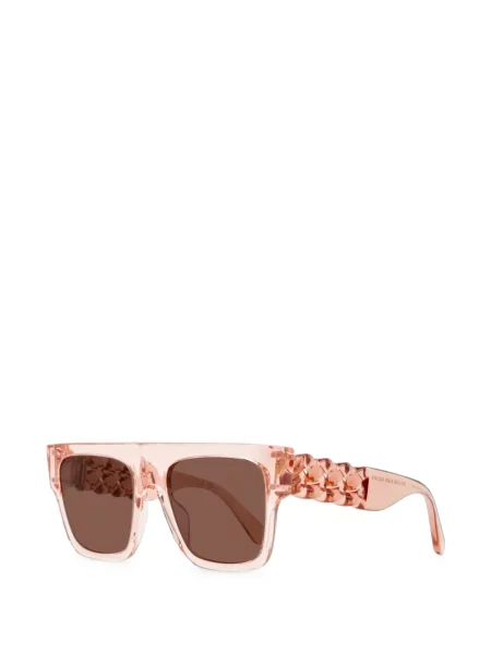 Ochelari de soare Stella Mccartney țesuți roz