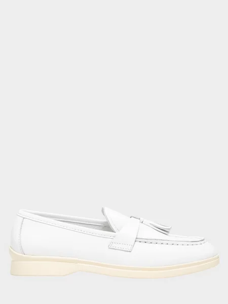 Кожаные лоферы Enzo Verratti белые