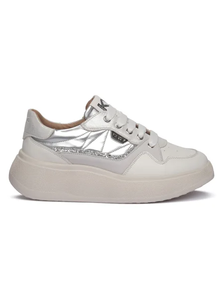 Pantofi Keys alb