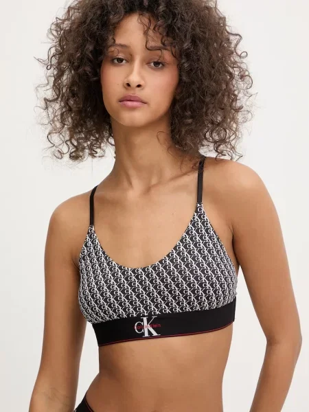 Bez podšívky podprsenka Calvin Klein Underwear čierna