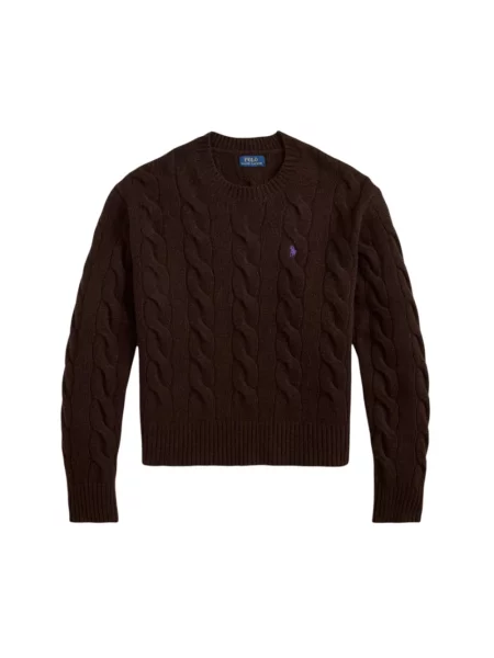 Sweter Polo Ralph Lauren wełniany brązowy