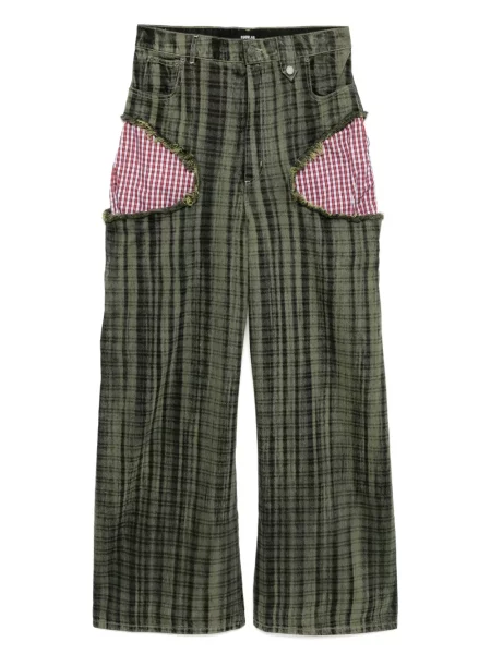 Дънки Egonlab с протрити краища зелено