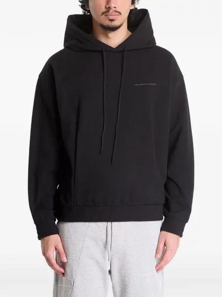 Суичър с качулка Post Archive Faction с автограф черно