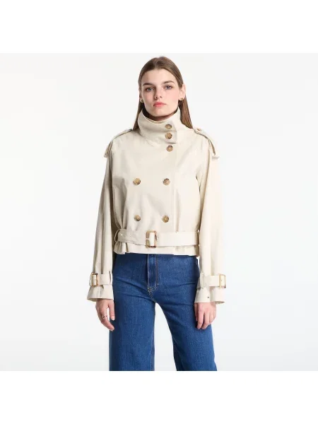 Яке Tommy Hilfiger Cotton Crop Trench Jacket Light Silt L бежово