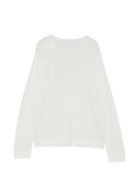 Lung pulover Max Mara alb