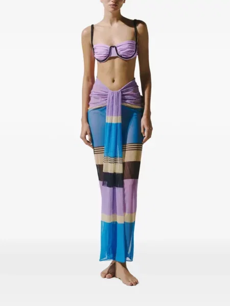 Fusta maxi Baobab drapată violet