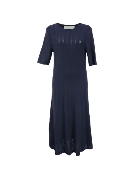Rochie Boss cu decolteu rotund albastru