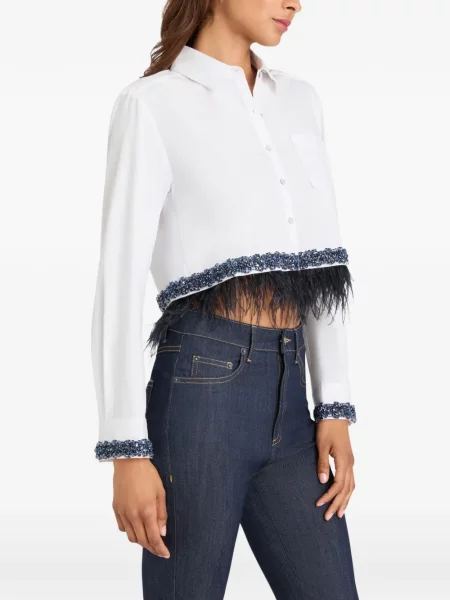 Cămașă Cinq A Sept cu pene alb