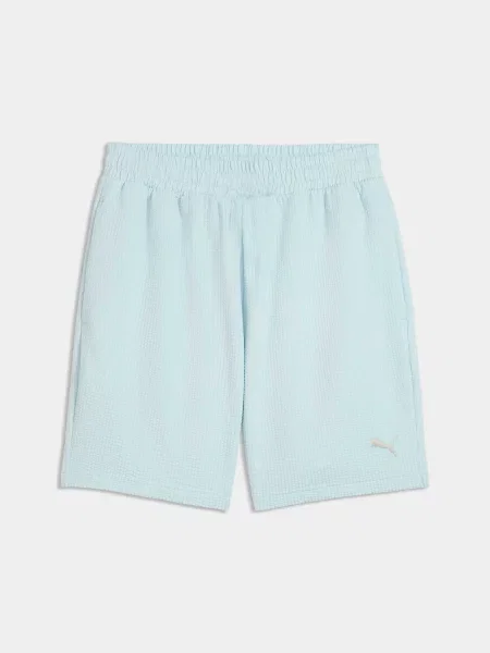 Повсякденні шорти PUMA Ess Elevated Material Shorts комбінований верх синій