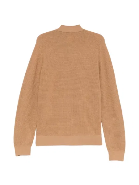 Cardigan Boss cu autograf maro