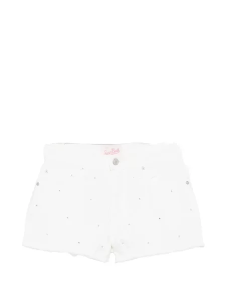 Pantaloni scurți Mc2 Saint Barth alb