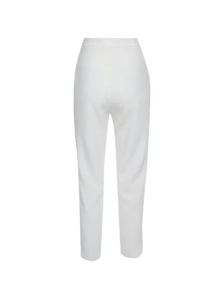 Pantaloni Max Mara din crep alb