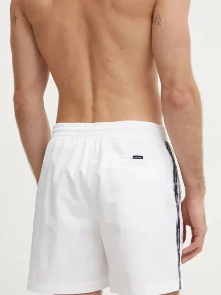 Olcsóbban. Férfi Calvin Klein Medium zsinóros úszónadrág fehér. Méret: L fehér