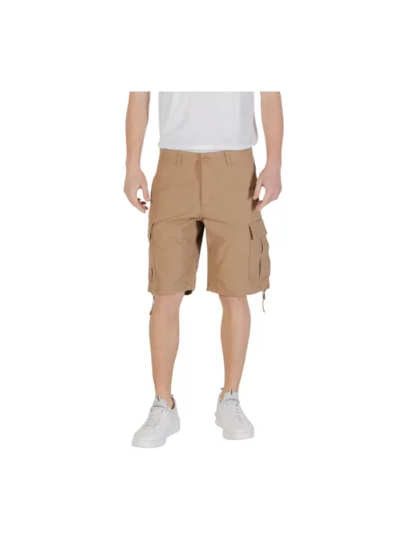 Szorty cargo o kroju regular fit ze szlufkami na model ‘COLE BARKLEY’ Jack & Jones beżowe