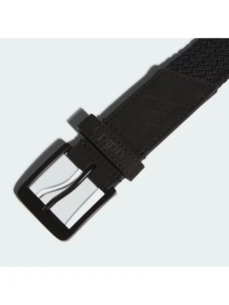Pletený strečový pásek Adidas černý