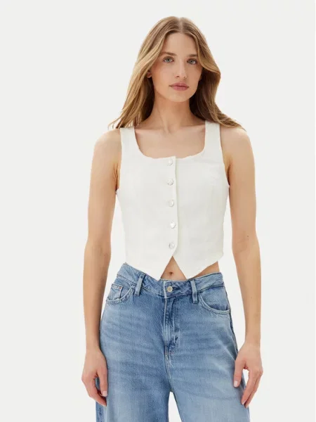 Vero Moda Kamizelka Wild Alinia biały