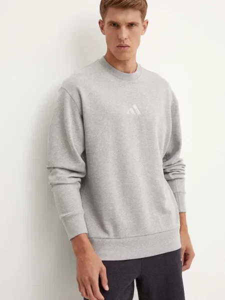 Geacă Adidas din material terry gri