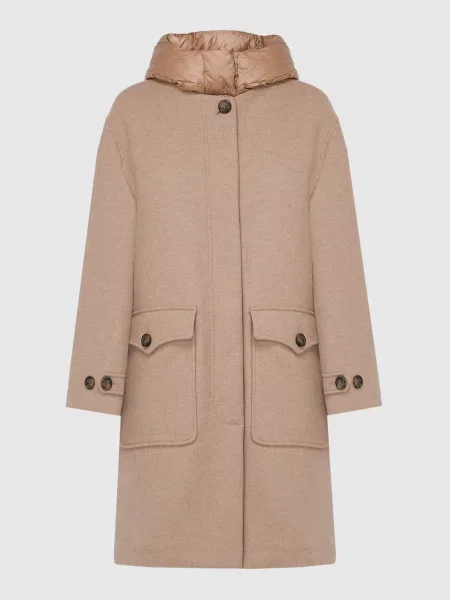 Пальто Woolrich коричневе