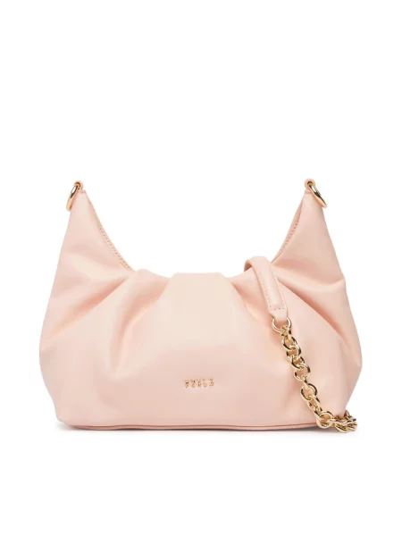 Furla torebka crossbody skórzana Delia Mini Shoulder różowa