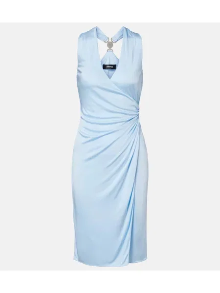 Rochie Versace din jerseu albastru