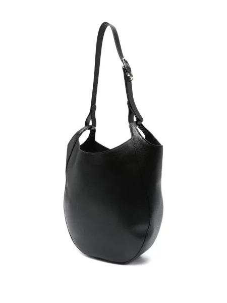 Geanta de piele Longchamp din piele negru
