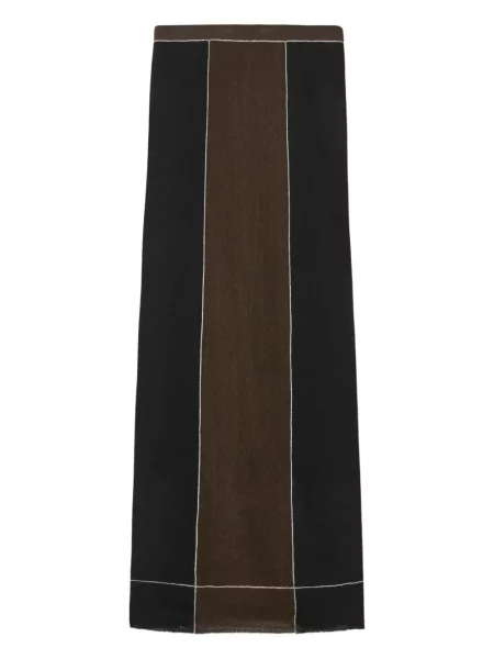 Fustă midi Tory Burch până la genunchi negru