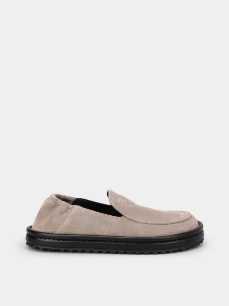 Замшеві Мокасини Emporio Armani сірий