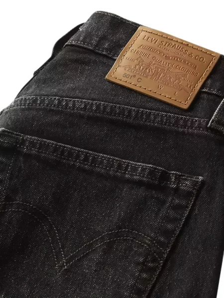 Skinny jeansy straight leg Levi's 501 niebieskie