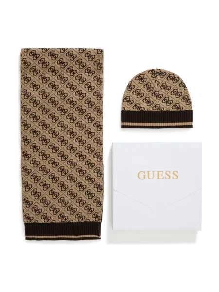 Set šal i kapa Guess GFBOXM bež