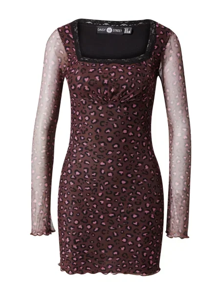Daisy Street Rochie maro / roz negru