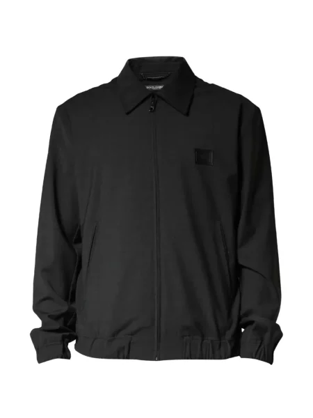 Geacă bomber Dolce & Gabbana cu autograf negru