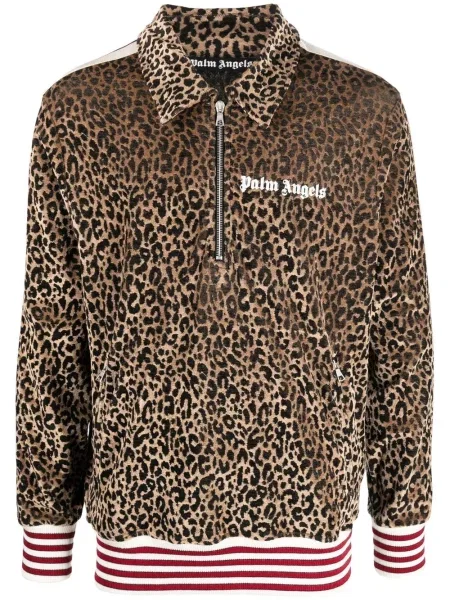 Суитчър Palm Angels с принт кафяво