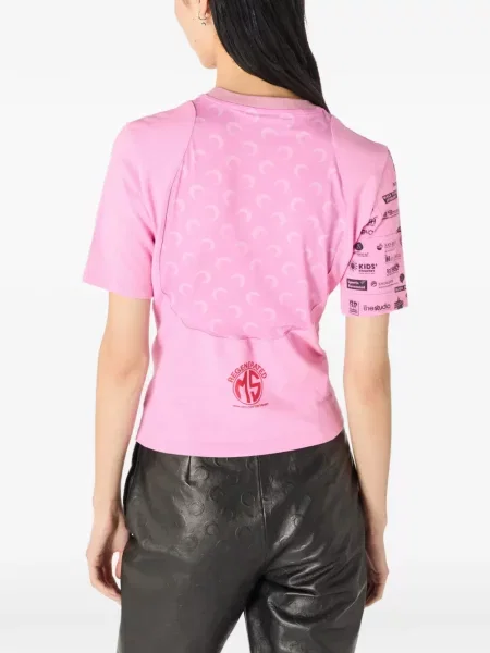 Tricou Marine Serre cu imagine roz