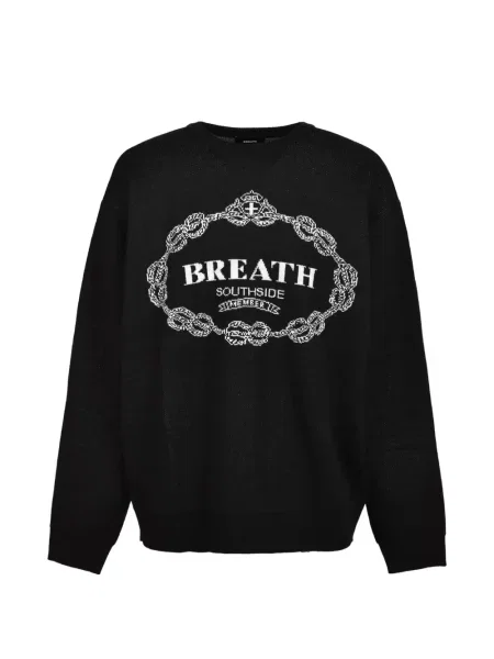 Pulover Breath cu decolteu rotund negru