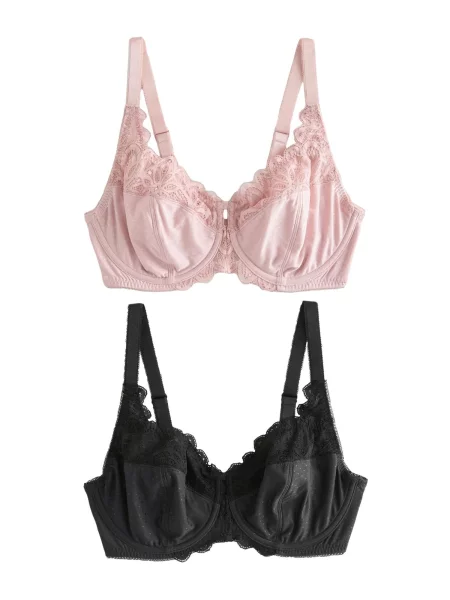 Next Sutien rosé / roz pudră denim negru