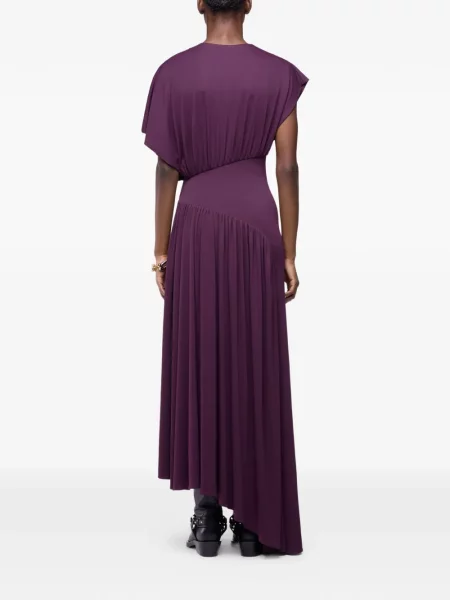 Rochie maxi Rabanne cu volane violet