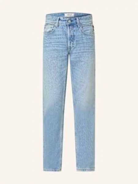 Replay Jeansy Grover Straight Fit blau niebieskie