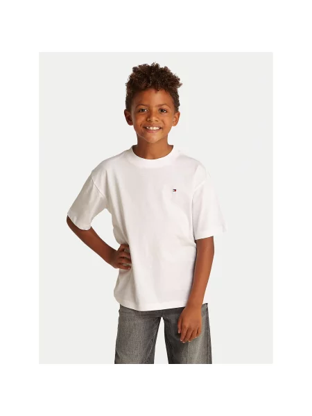 Tommy Hilfiger T-Shirt Essential Archive D Regular Fit λευκό