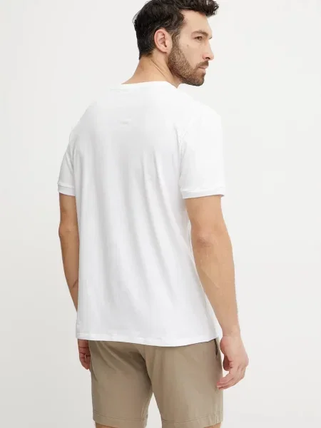 Однотонная футболка Moschino Underwear белая