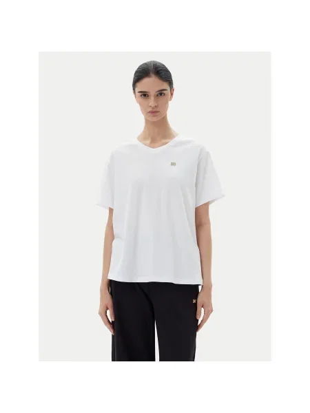Emporio Armani Póló Loose Fit fehér