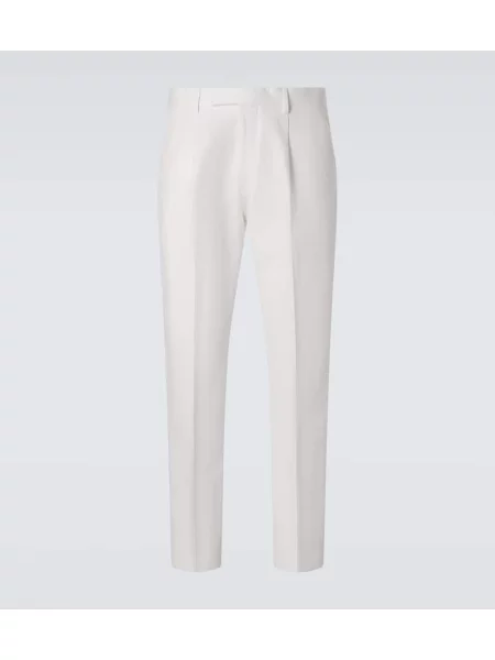 Pantaloni Zegna de in alb