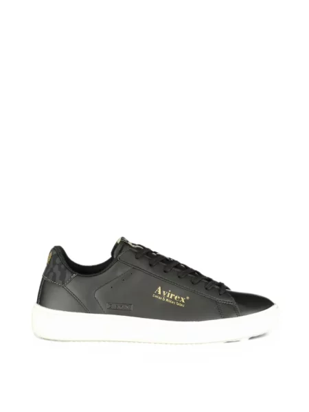Sneakerși Avirex cu imagine negru