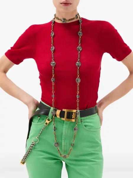 Tricou Versace scurt roșu