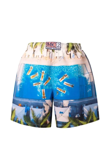 Slip de baie Mc2 Saint Barth cu imagine albastru