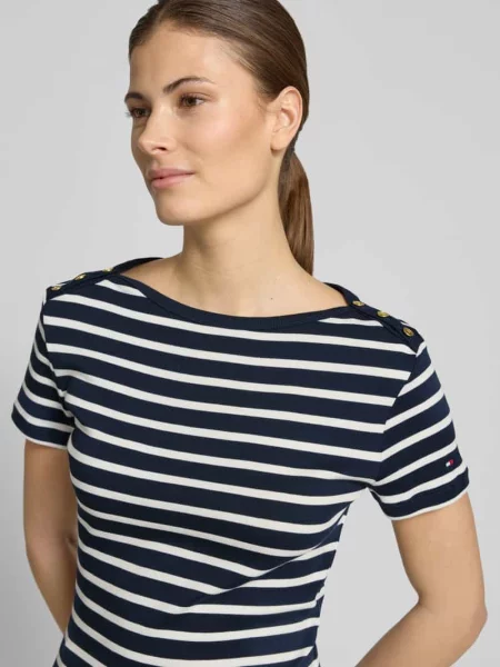 T-shirt Slim Fit z czystej bawełny Tommy Hilfiger