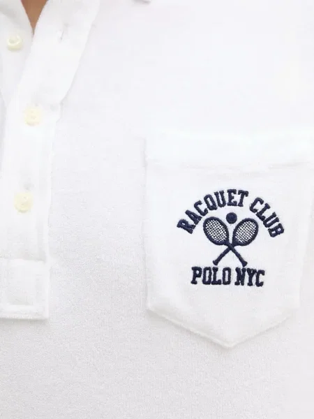 Șapcă Polo Ralph Lauren în carouri din țesătură twill cu imagine alb