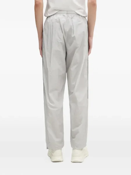 Pantaloni Adidas cu glugă cu dungi alergare negru