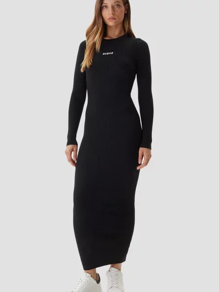 Сукня міді GUESS чорний