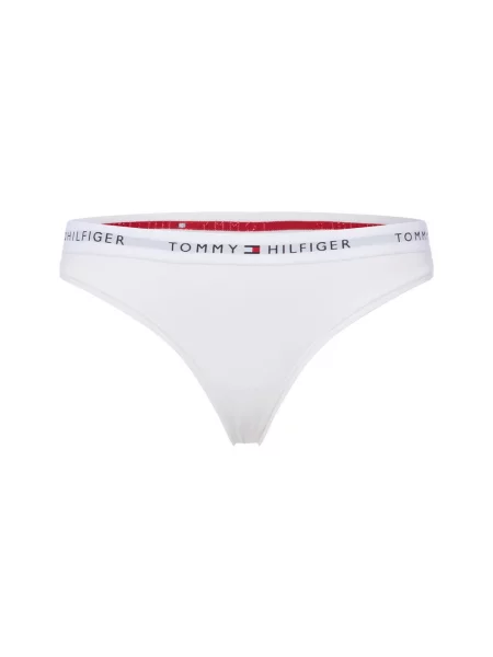 Tommy Hilfiger Stringi Kobiety Dżersej jednolity S/M biały